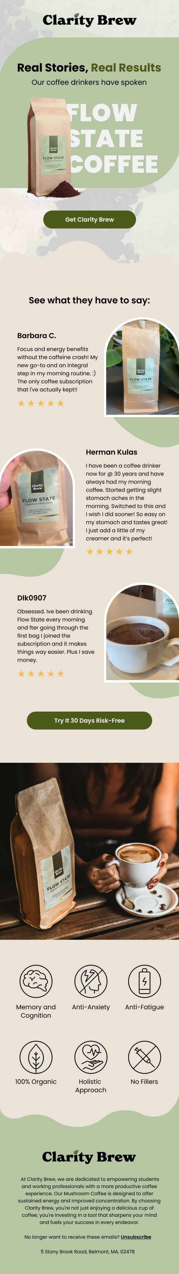 customer review spotlight email