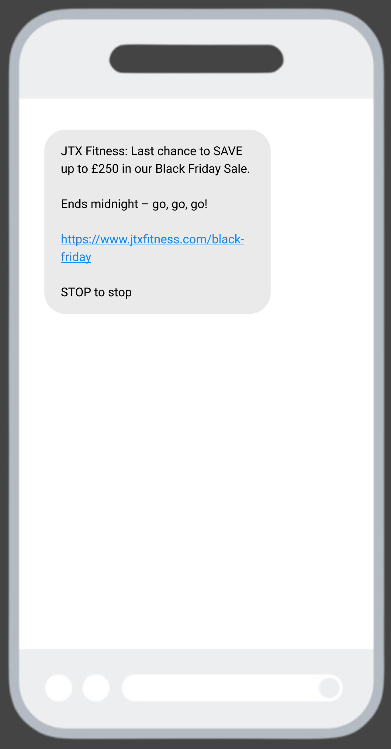 Flash sale SMS