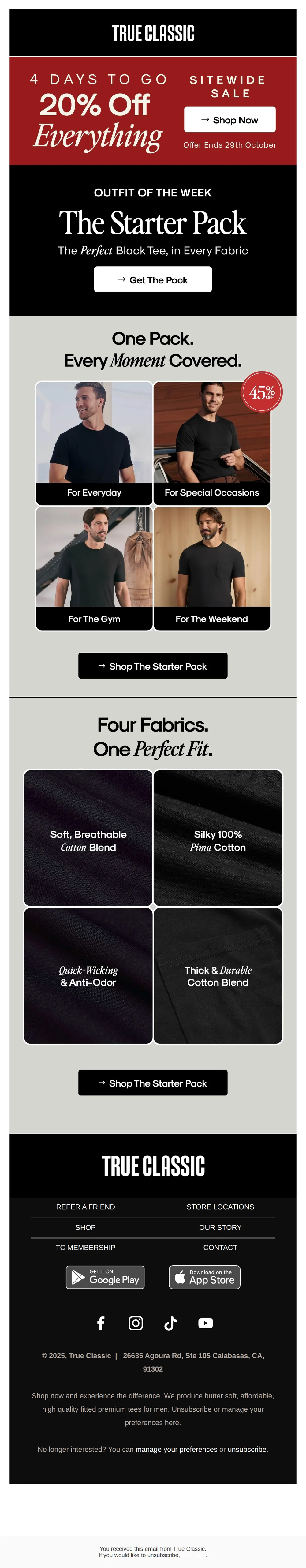 One Pack. Every Black Tee You’ll Ever Need